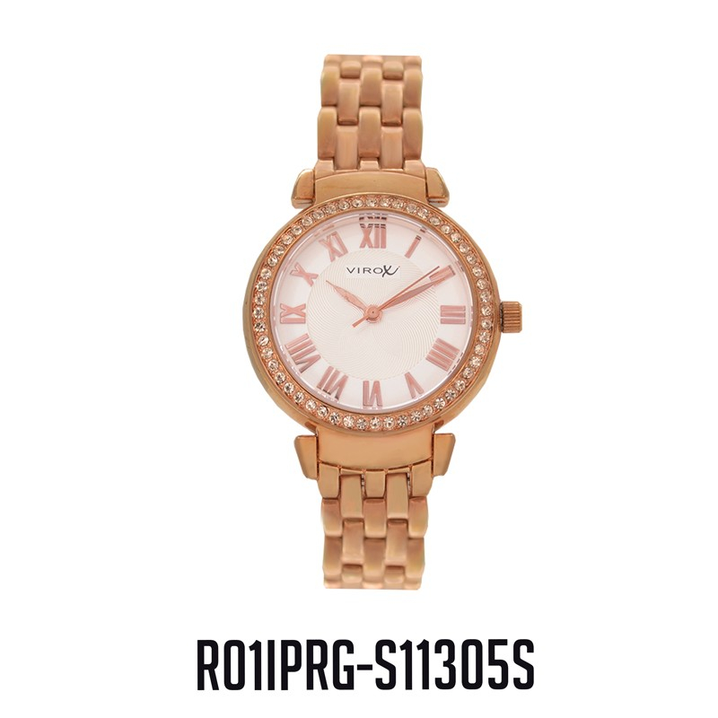 RELOJ VIROX METAL D ANÁLOGO NUMERO ROMANO ORO ROSA