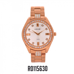 RELOJ VIROX METAL ANÁLOGO ORO ROSA- PIEDRAS R0115630