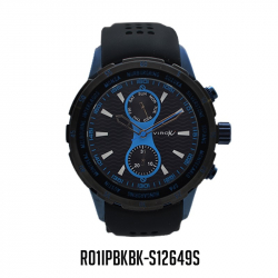 RELOJ VIROX PU ANALOGO MULTIFUNCIONAL HOMBRE PULSO NEGRO