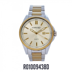 RELOJ VIROX METAL ANÁLOGO HOMBRE DORADO-PLATEADO R01009438D