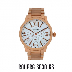RELOJ VIROX METAL ANÁLOGO MULTIFUNCIONAL ORO ROSA