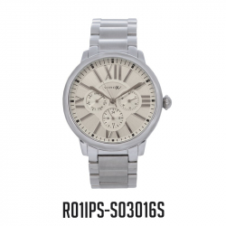 RELOJ VIROX METAL ANÁLOGO MULTIFUNCIONAL PLATEADO