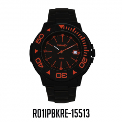 RELOJ VIROX JUNIOR ANALOGO CALENDARIO NEGRO-ROJO