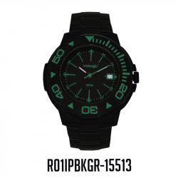 RELOJ VIROX JUNIOR ANALOGO CALENDARIO NEGRO-VERDE