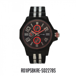 RELOJ VIROX METAL MULTIFUNCIONAL HOMBRE NEGRO Y PLATEADO