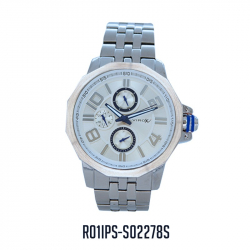 RELOJ VIROX METAL MULTIFUNCIONAL DE HOMBRE PLATEADO