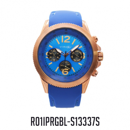 RELOJ VIROX ANALOGO MULTIFUNCIONAL HOMBRE PULSO AZUL