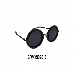GAFAS VIROX CIRCULAR MARCO Y LENTE NEGRO GFVXY9920-2