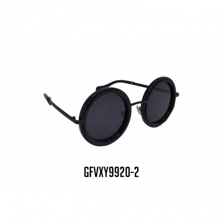 GAFAS VIROX CIRCULAR MARCO Y LENTE NEGRO GFVXY9920-2