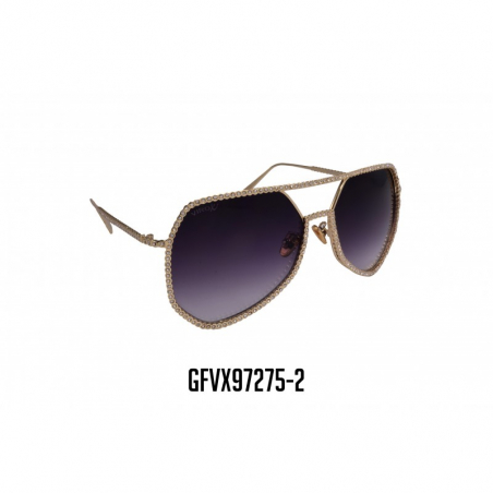 GAFAS VIROX MARCO CON PIEDRAS LENTE NEGRO GFVX97275-2