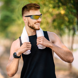 GAFAS VIROX DEPORTIVAS NEGRA CON ACCESORIOS GFVXDX089-2