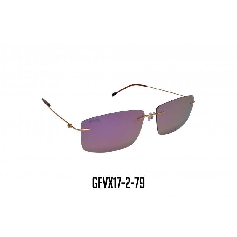 GAFAS VIROX MARCO EN TITANIO POLARIZADAS ROSADA GFVX17-2-79