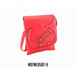 MANOS LIBRES KFE DE DAMA CON PIEDRAS Y HERRAJE DECORATIVO ROJO.