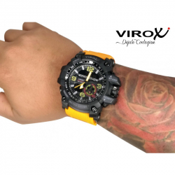 RELOJ VIROX TWINSENSOR ANÁLOGO/DIGITAL AMARRILLO OSCURO