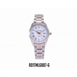 RELOJES VIROX EN ACERO DAMA REDONDO PLATEADO NÚMEROS ROMANOS.