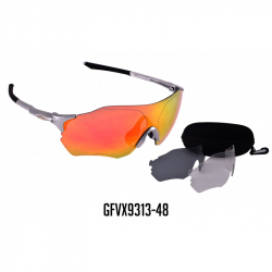 GAFA VIROX DOS LENTES ADICIONALES  PLATEADO/NEGRO GFVX9313-48
