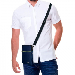 MANOS LIBRES VIROX RECTANGULAR CON BANDA REFLECTIVA AZUL OS