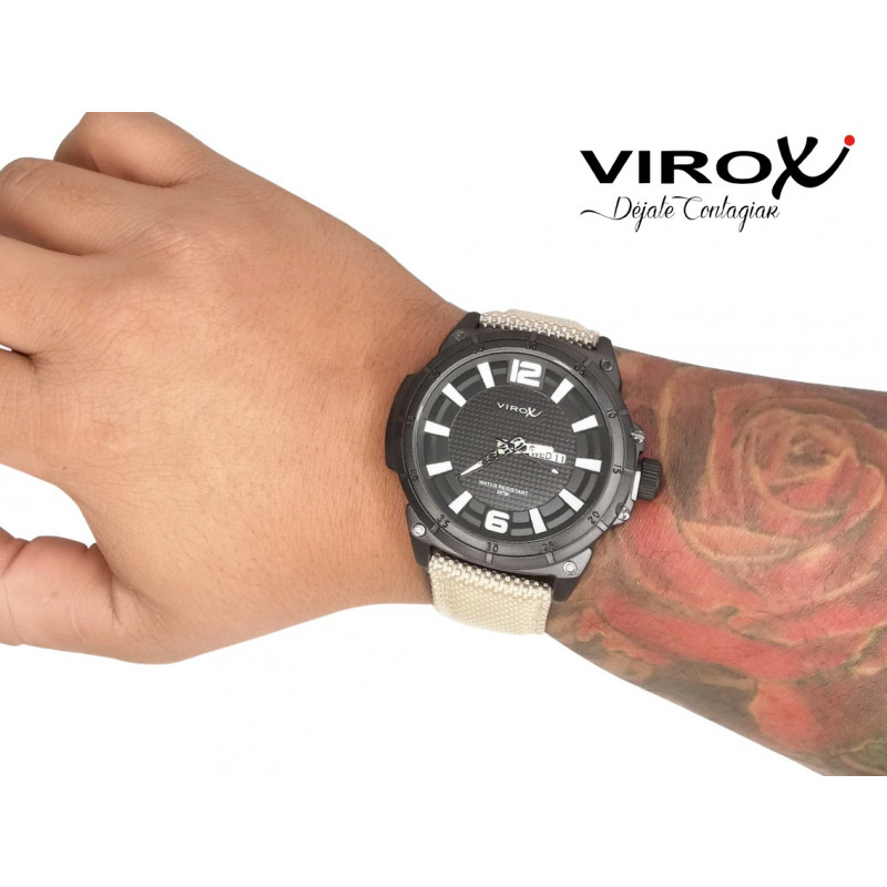 RELOJ VIROX PULSO ADICIONAL LONA-SILICONA
