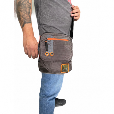 MANOS LIBRES VIROX HOMBRE GENMOB GRIS-NARANJA