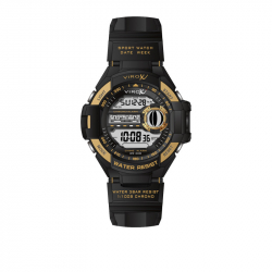 RELOJ VIROX CHRONE ANALOGO/DIGITAL NEGRO-DORADO PULSO ADICIONAL