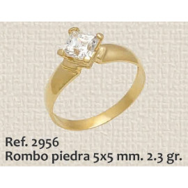 ANILLO DE COMPROMISO ROMBO...