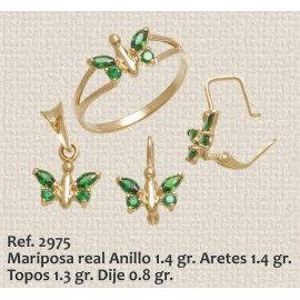 Juego de Anillo, Aretes y...