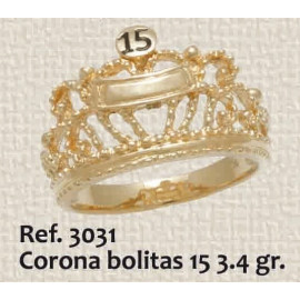 ANILLO DE 15 AÑOS, CORONA...