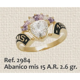 ANILLO DE 15 AÑOS, ABANICO...