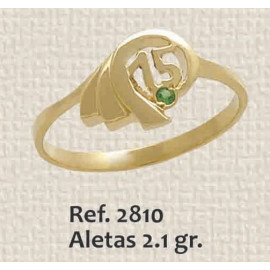 ANILLO DE 15 AÑOS, ALETAS...