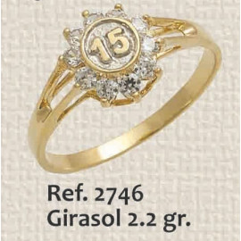 ANILLO DE 15 AÑOS, GIRASOL...