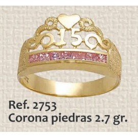 ANILLO DE 15 AÑOS, CORONA...