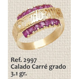 ANILLO DE GRADO CALADO...