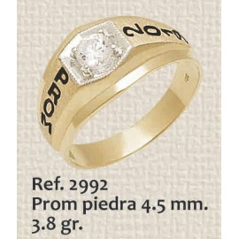 ANILLO DE GRADO DE PIEDRAS...