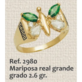 ANILLO DE GRADO MARIPOSA...