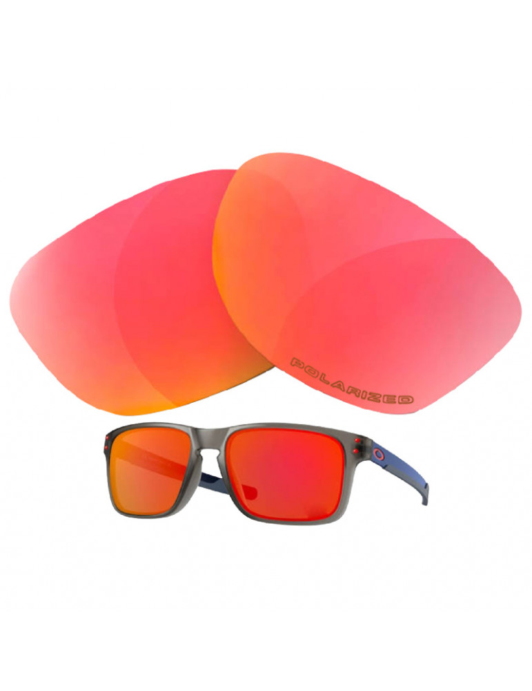 LENTES DE RESPUESTO PARA GAFAS DE SOL OAKLEY HOLBROOK SUPER ROJO